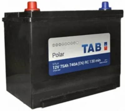 Аккумулятор автомобильный Tab Polar 75Ah 740A (п.п.) Asia